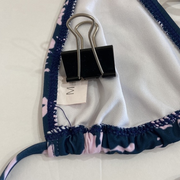 Size M 2-piece sexy monokini swimsuit bathing suit multi color NEW Bikini top - Picture 9 of 15